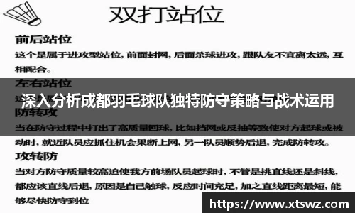 深入分析成都羽毛球队独特防守策略与战术运用